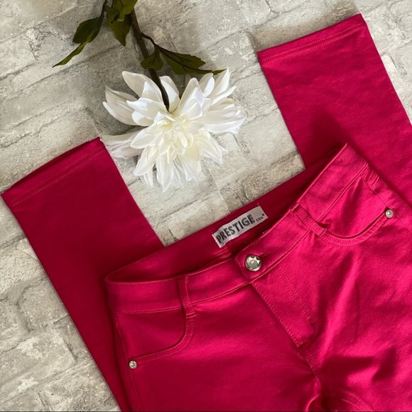 SOLD | NWOT Prestige Edge Pink Stretchy Leggings - Picture 2 of 13